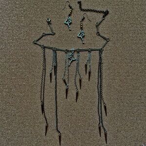 NWT-Handmade♡ ♡ ⁺ ｡ ! ! Sexy Spikes・ ˚ ⁺ ⭐️  . Set ! ♡ ♡♡